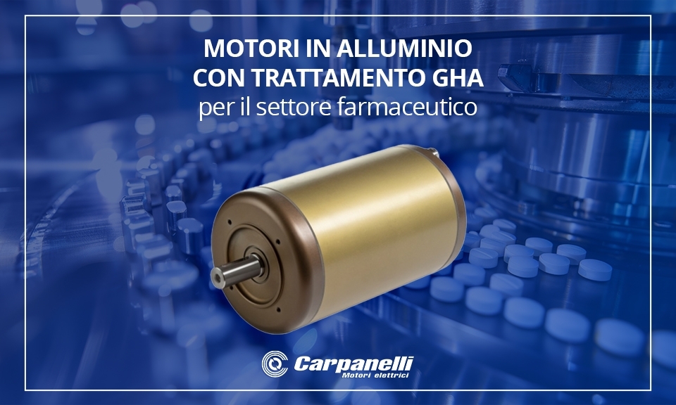 GHA-treated aluminium motors for the pharmaceutical sector GHA-treated aluminium motors for the pharmaceutical sector