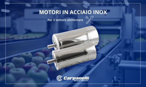 Motori in acciaio inox per il settore alimentare